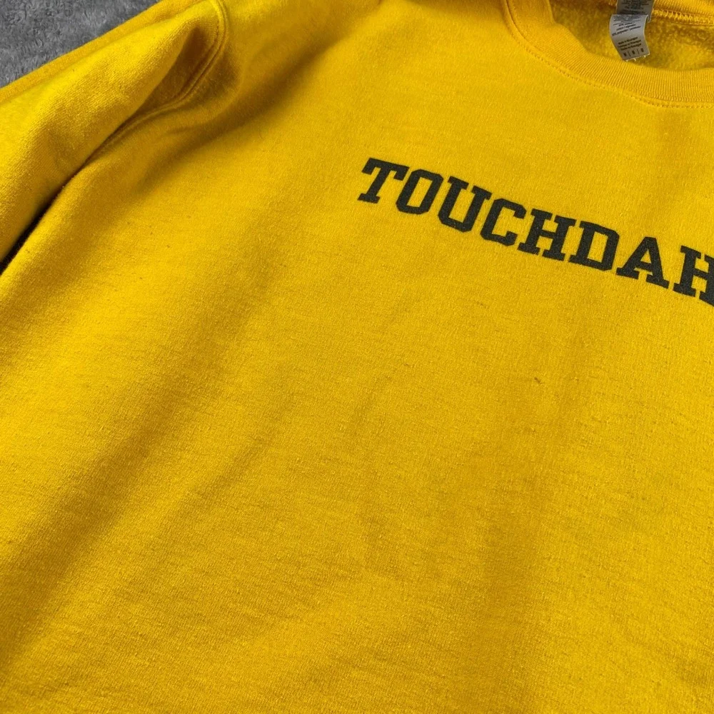 Pittsburgh Steelers Touchdahn Sweatshirt Womens Medium Yellow